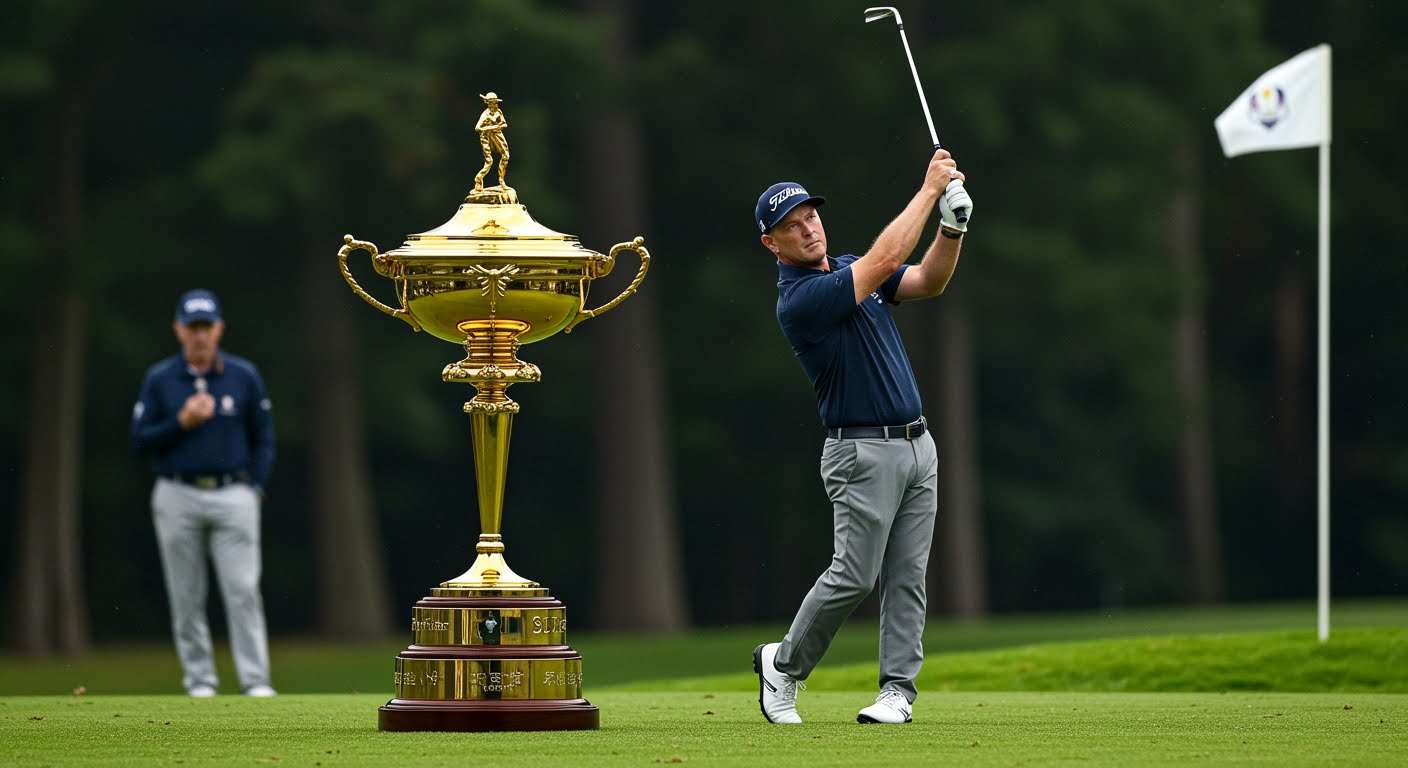 Sports blog header image for article about Scheffler Secures Sixth Win in Ryder Cup Tuneup on MbaguMedia